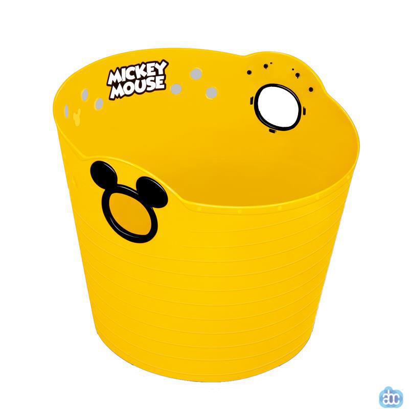 日本进口塑料玩具软桶-锦化成 R14塑料软桶 米奇图案 黄色