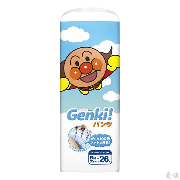 【爱谊精品】妮飘/Nepia面包超人拉拉裤特大号PXXL26片 尿不湿