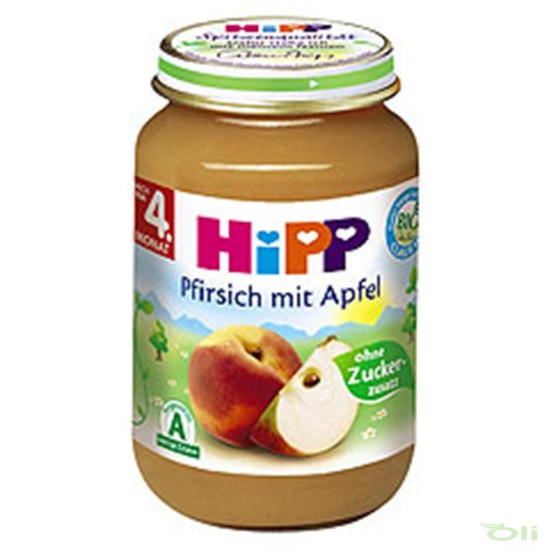 Hipp喜宝桃子苹果婴儿水果泥190g 免敏 Hipp喜宝桃子苹果婴儿水果泥190g 免敏