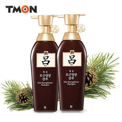 韩国直邮正品 吕 新款黄吕防脱发黑云洗发水400ml x 2