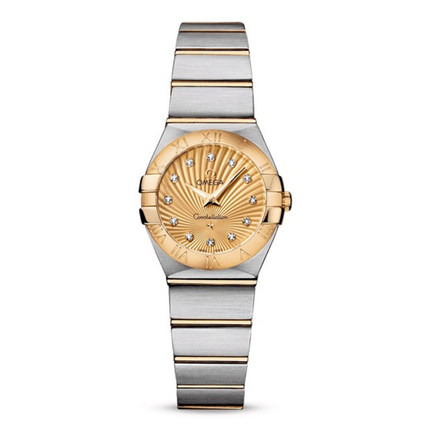 瑞士手表  欧米茄Omega手表女 石英表 钢带 123.20.24.60.58.002