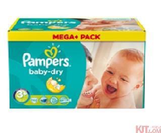 德国进口干爽纸尿裤-帮宝适干爽纸尿裤 中号纸尿裤3段 82片