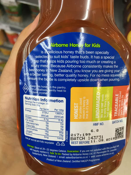Airborne 儿童蜂蜜 Airborne 儿童蜂蜜