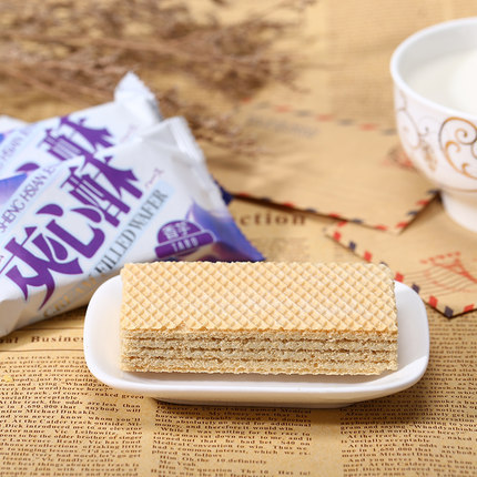 盛香珍 台湾进口零食夹心饼干 花生/香芋口味夹心酥饼干400g*2