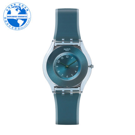 Swatch/斯沃琪 正品矽膠腕表 女士时尚休闲石英手表SFS103