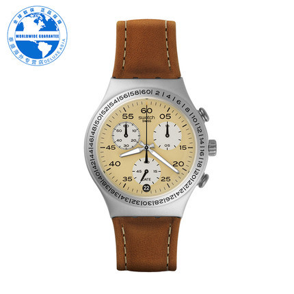 Swatch/斯沃琪 正品男士手表 石英精钢男士休闲腕表YCS4053