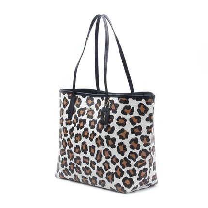 COACH/蔻驰 女士欧美时尚豹纹PVC手提单肩包 35874 COACH/蔻驰 女士欧美时尚豹纹PVC手提单肩包 35874