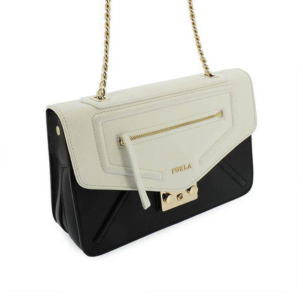 Furla/Furla女包 2016新款女式黑白链条单肩包时尚小包包KLFX6449 Furla/Furla女包 2016新款女式黑白链条单肩包时尚小包包KLFX6449