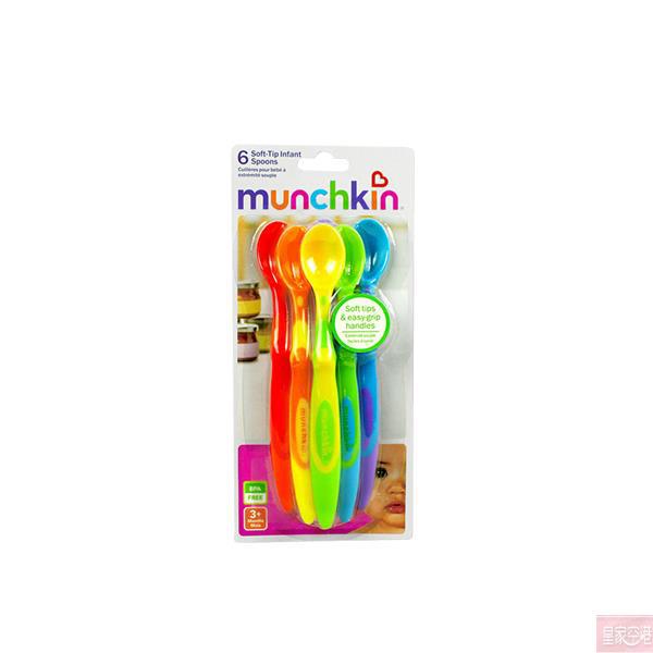 中国大陆进口软头小勺-麦肯奇Munchkin软头小勺6支装 中国大陆进口软头小勺-麦肯奇Munchkin软头小勺6支装