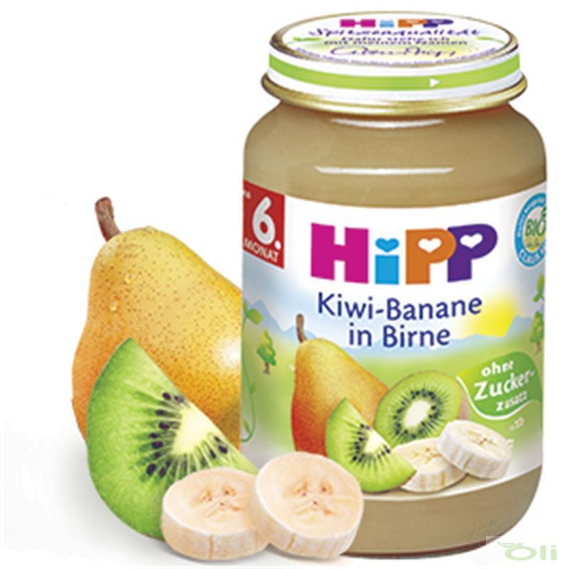Hipp喜宝猕猴桃香蕉雪梨婴儿水果泥190g