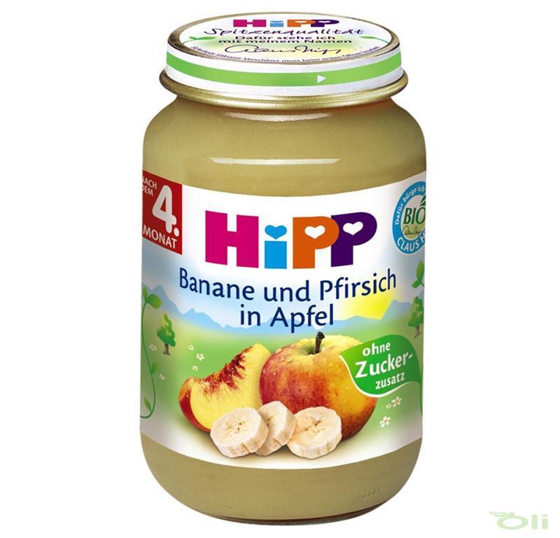 Hipp喜宝桃子苹果香蕉婴儿水果泥190g Hipp喜宝桃子苹果香蕉婴儿水果泥190g