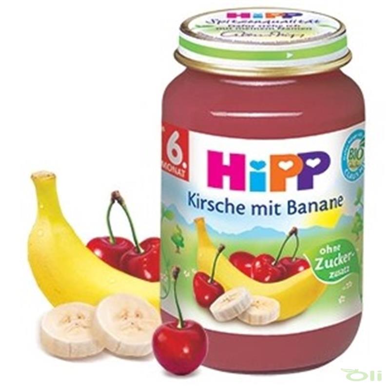 Hipp喜宝樱桃香蕉婴儿水果泥190g