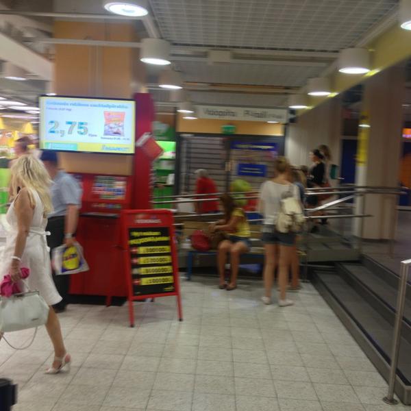 Photo taken at S-market Wiklund Herkku by Leif V. on 7/6/2013