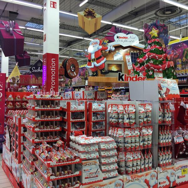 Photo taken at Carrefour by Boyoung L. on 12/17/2014