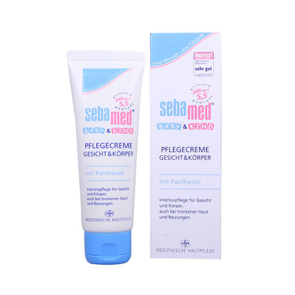 德国施巴Sebamed护肤霜75ml 婴儿面霜润肤霜 保护修护婴儿肌肤