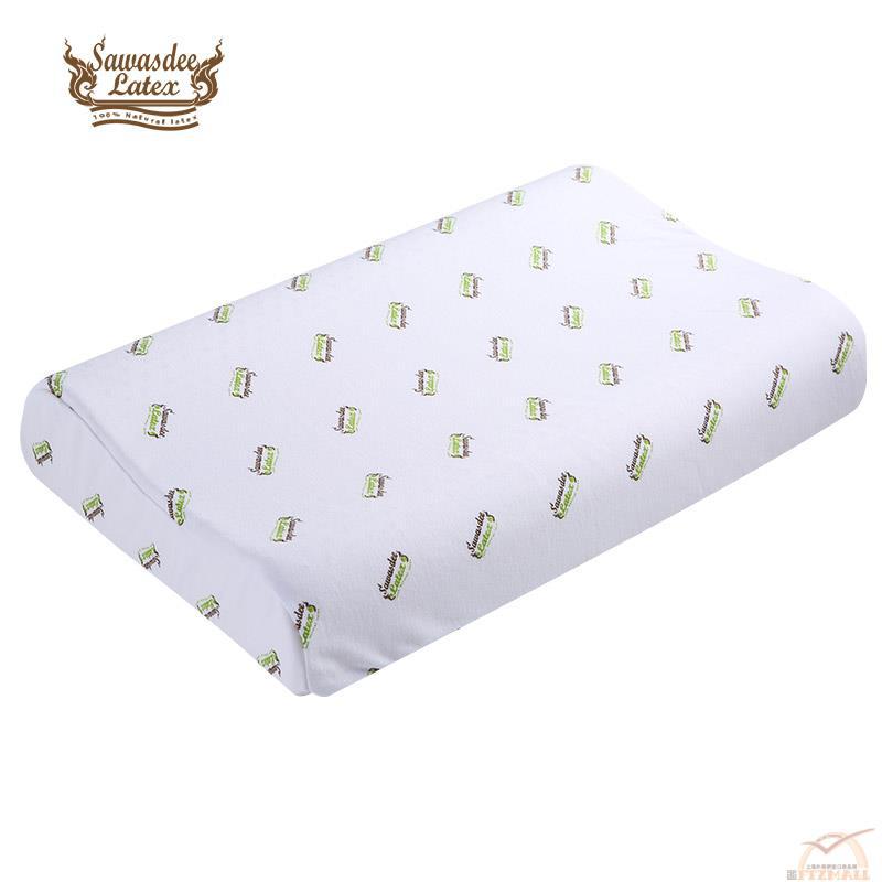 泰国进口护颈枕-Sawasdee 萨瓦斯蒂 泰国天然乳胶护颈枕 40x60x10/12(白色)