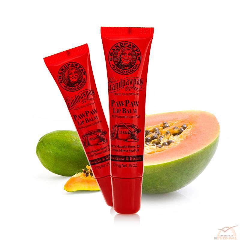 澳大利亚进口护唇膏-Grandpawpaw 番木瓜护唇膏 10g/支 澳大利亚进口护唇膏-Grandpawpaw 番木瓜护唇膏 10g/支