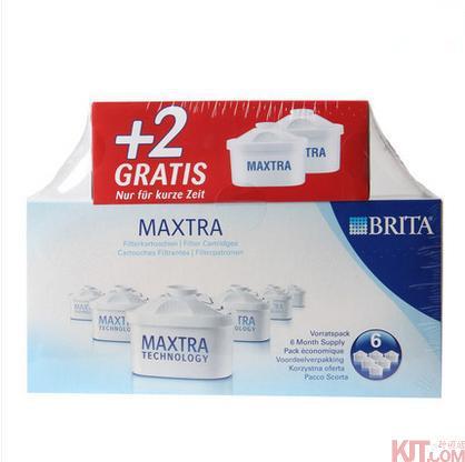 德国进口滤水壶滤芯-Brita 碧然德 Maxtra 滤水壶滤芯 8只装(白色) - 进口滤水壶滤芯