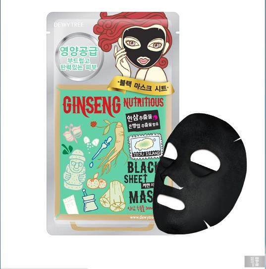 【韩贵人】Dewy Tree 自然晨露竹炭人参滋养面膜 单片 【韩贵人】Dewy Tree 自然晨露竹炭人参滋养面膜 单片