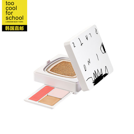 韩国too cool for school四合一气垫BB霜猪油膏遮瑕腮红唇膏多用