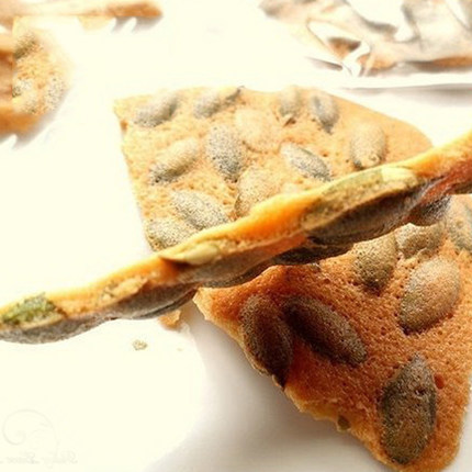 丝酥入叩 台湾原装进口休闲零食手工南瓜薄片点心饼干 低糖低脂