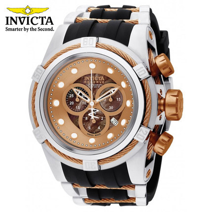 INVICTA高端运动石英手表男士镂空防水橡胶表带海外正品 0829