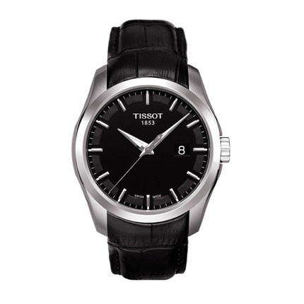 全球联保天梭Tissot-库图系列 男表T035.410.16.051.00皮带石英表