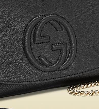 美国直邮Gucci/古奇gucci2326女包黑色logo翻盖金属链单肩包包邮 美国直邮Gucci/古奇gucci2326女包黑色logo翻盖金属链单肩包包邮