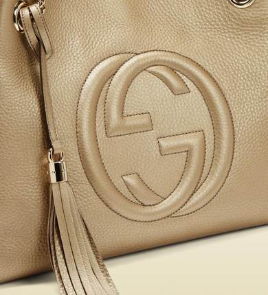 美国直邮Gucci/古奇gucci2349女包金色软皮金属链单肩包包邮 美国直邮Gucci/古奇gucci2349女包金色软皮金属链单肩包包邮