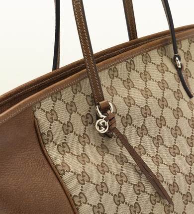 美国直邮Gucci/古奇gucci0424女包经典帆布拼接托特包手提包包邮 美国直邮Gucci/古奇gucci0424女包经典帆布拼接托特包手提包包邮