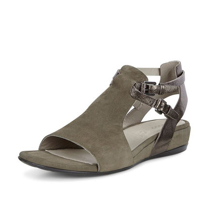 爱步ecco女鞋凉鞋真皮平底搭扣2016春夏新款英国直邮262163