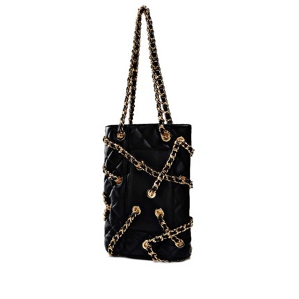 Moschino莫斯奇诺2016新款女士时尚链条双手柄手提包 45293628tp Moschino莫斯奇诺2016新款女士时尚链条双手柄手提包 45293628tp