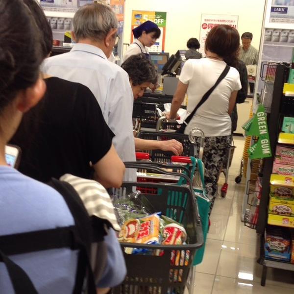 Photo taken at 西友 东阳町店 by Masaki K. on 7/20/2014