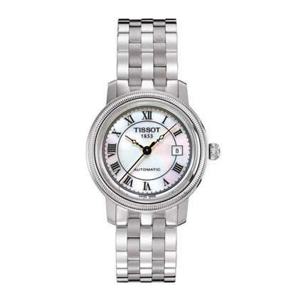 新品全球联保瑞士天梭港湾系列手表机械女表T045.207.11.113.00