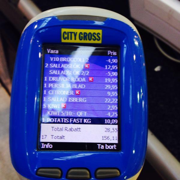 Photo taken at City Gross by Hakan Ü. on 3/2/2015-瑞典昆根斯库瓦对角线路4号 Photo taken at City Gross by Hakan Ü. on 3/2/2015