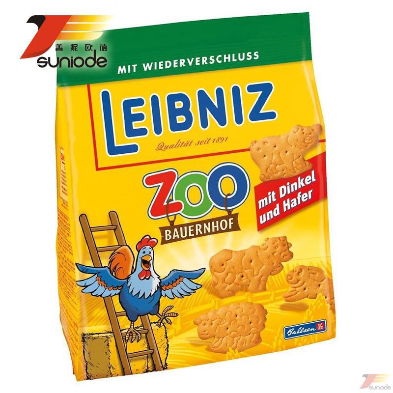 德国Bahlsen Pickup百乐顺Bahlsen莱布尼兹农场动物饼干125G