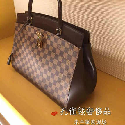 Louis Vuitton路易威登LV女包16新款大号帆布棋盘格手提包N41150 Louis Vuitton路易威登LV女包16新款大号帆布棋盘格手提包N41150