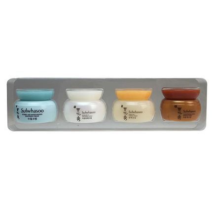 SULWHASOO/雪花秀海外直邮 面霜4件套5ml*4 弹力白皙水律人参
