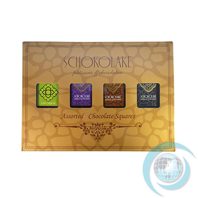 SCHOKOLAKE 巧克力云庄 厄瓜多尔庄园精选 24片巧克力薄片礼盒-伯爵夏威夷豆