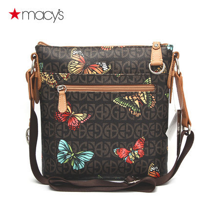 Macy's女士经典蝴蝶结印花斜挎包单肩包Giani Bernini2612710594