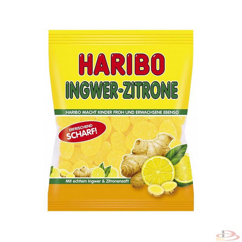 德国哈利宝哈瑞宝Haribo生姜柠檬软糖 175g Ingwer zitrone 德国哈利宝哈瑞宝Haribo生姜柠檬软糖 175g Ingwer zitrone