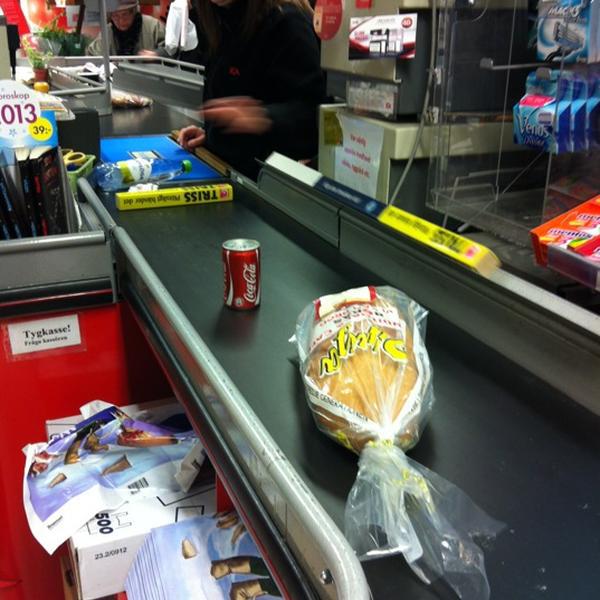Photo taken at ICA Supermarket Knalleland by Amanda N. on 12/9/2012
