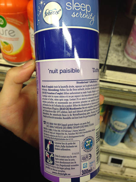 febreze薰衣草芳香喷剂