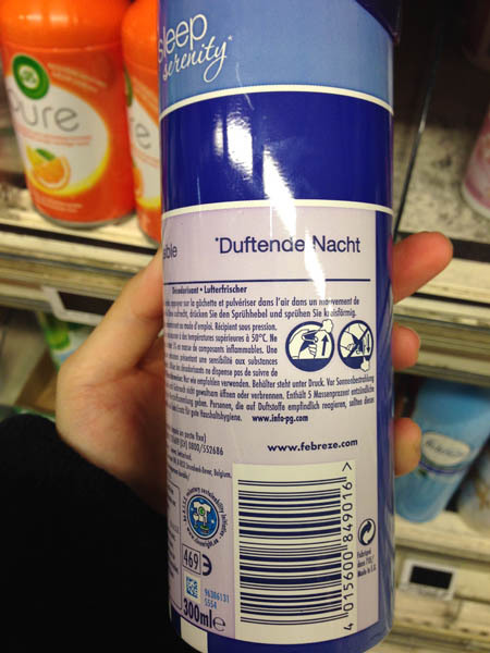 febreze薰衣草芳香喷剂