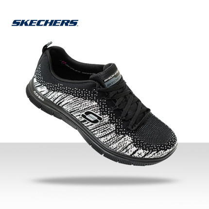 Skechers斯凯奇女鞋 舒适防滑运动鞋 时尚潮流系带休闲鞋12060
