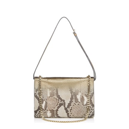 Jimmy Choo周仰杰16新款女包蟒蛇皮单肩包金属色REBELSOFTSMYP Jimmy Choo周仰杰16新款女包蟒蛇皮单肩包金属色REBELSOFTSMYP