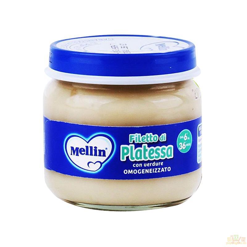 意大利进口婴儿辅食鱼泥-Mellin美林鲽鱼泥80g 意大利进口婴儿辅食鱼泥-Mellin美林鲽鱼泥80g