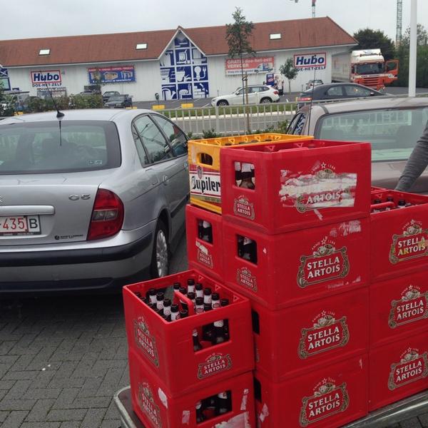 Photo taken at Colruyt by Guillaume S. on 8/28/2014