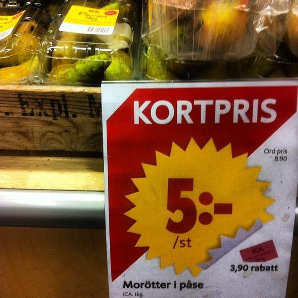 Photo taken at ICA Supermarket by Carl L. on 1/28/2014