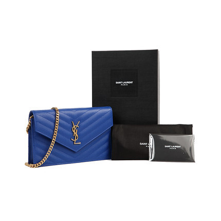 意大利YSL/圣罗兰女包 金色链条单肩斜跨包 红色小包393953 BOW01